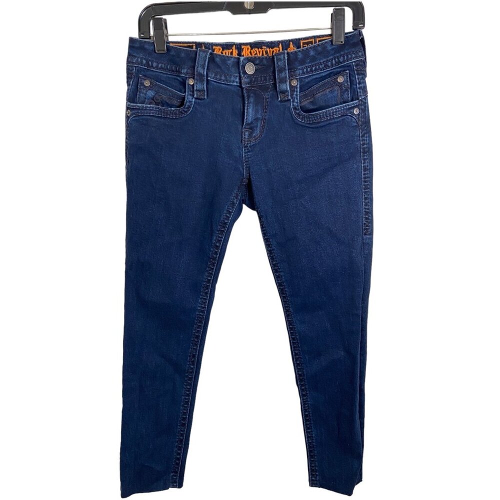 Rock Revival Johanna skinny jeans size 26 dark‎ denim western wear